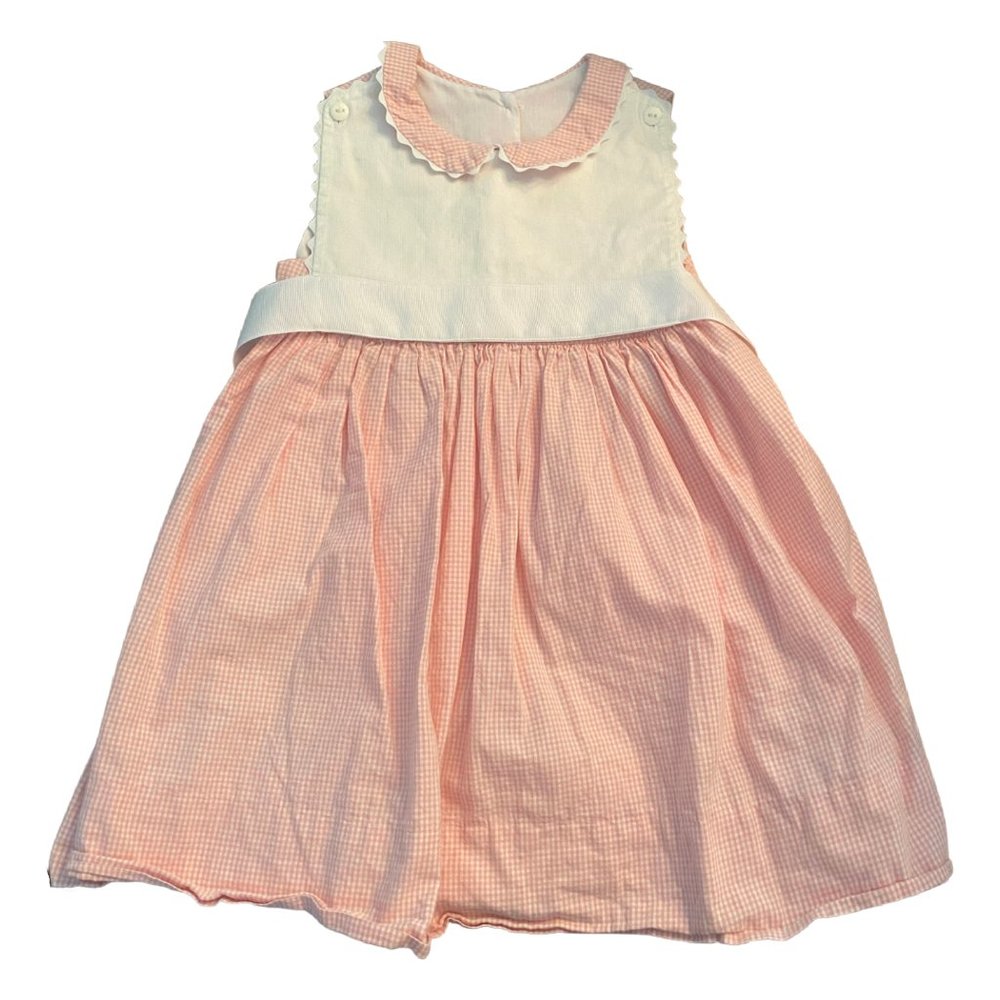 Pink and White Seersucker Dress